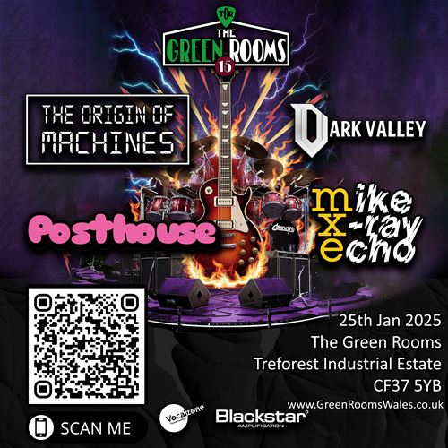 The Green Rooms, Treforest, Saturday 25 January 2025