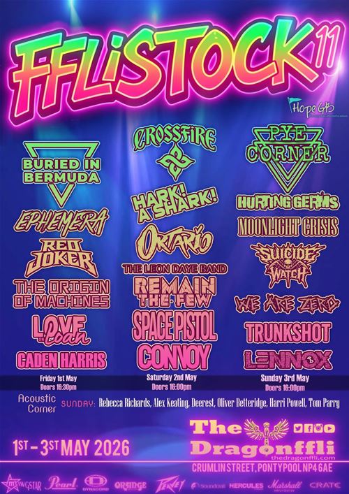 The Dragonffli, Pontypool, Friday 1 May 2026